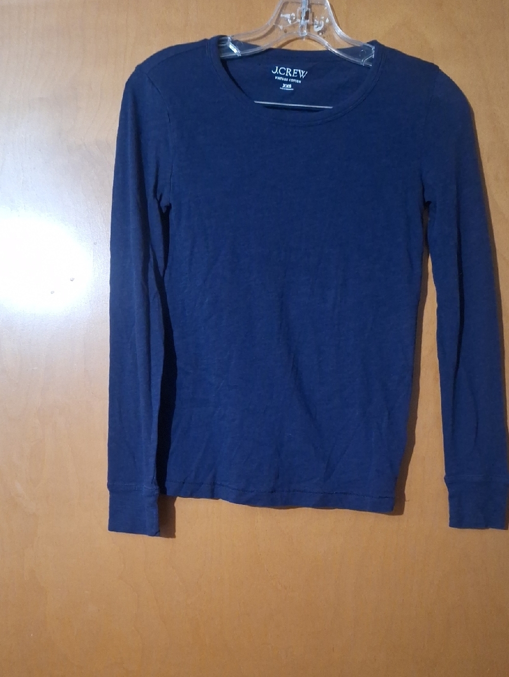 J. Crew Kids Navy Long Sleeve Crewneck Tee